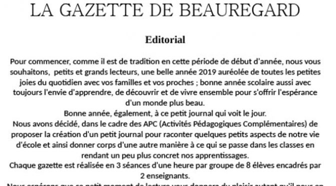 La Gazette de Beauregard